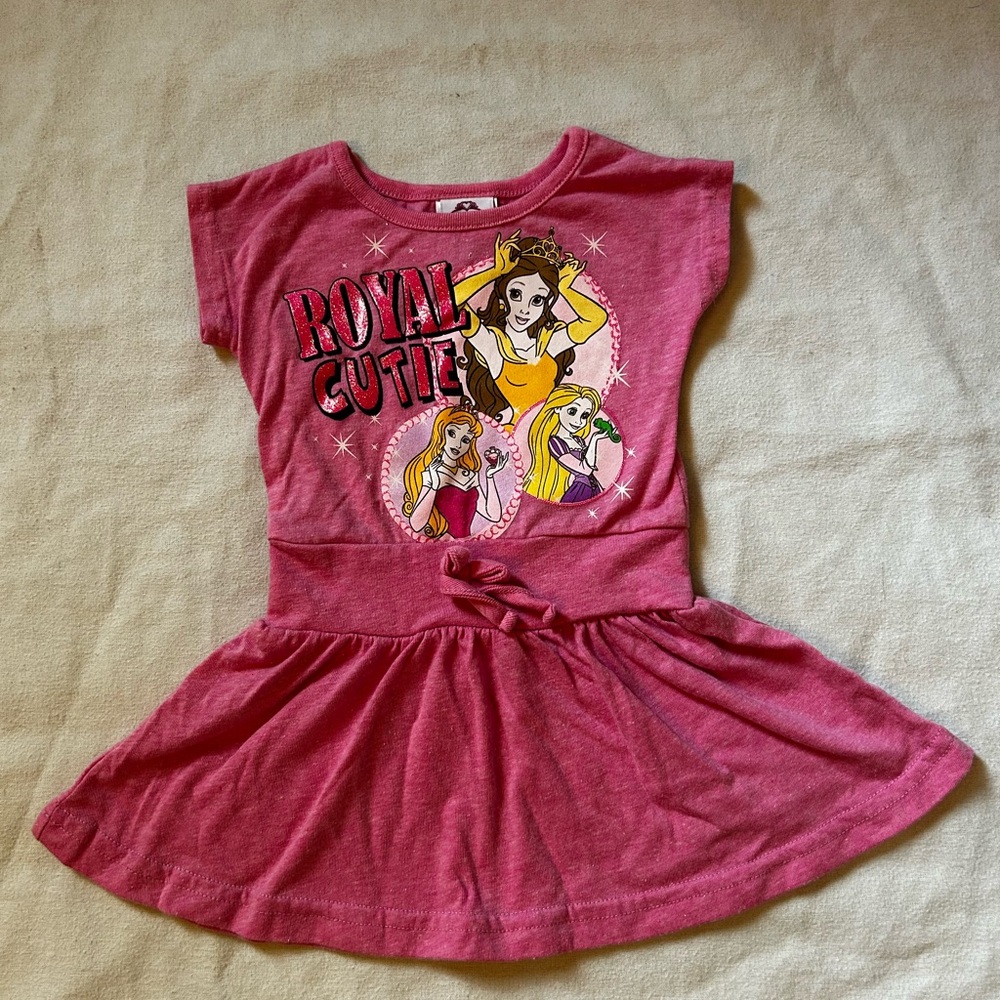 Pink Disney princess dress/ size 12M